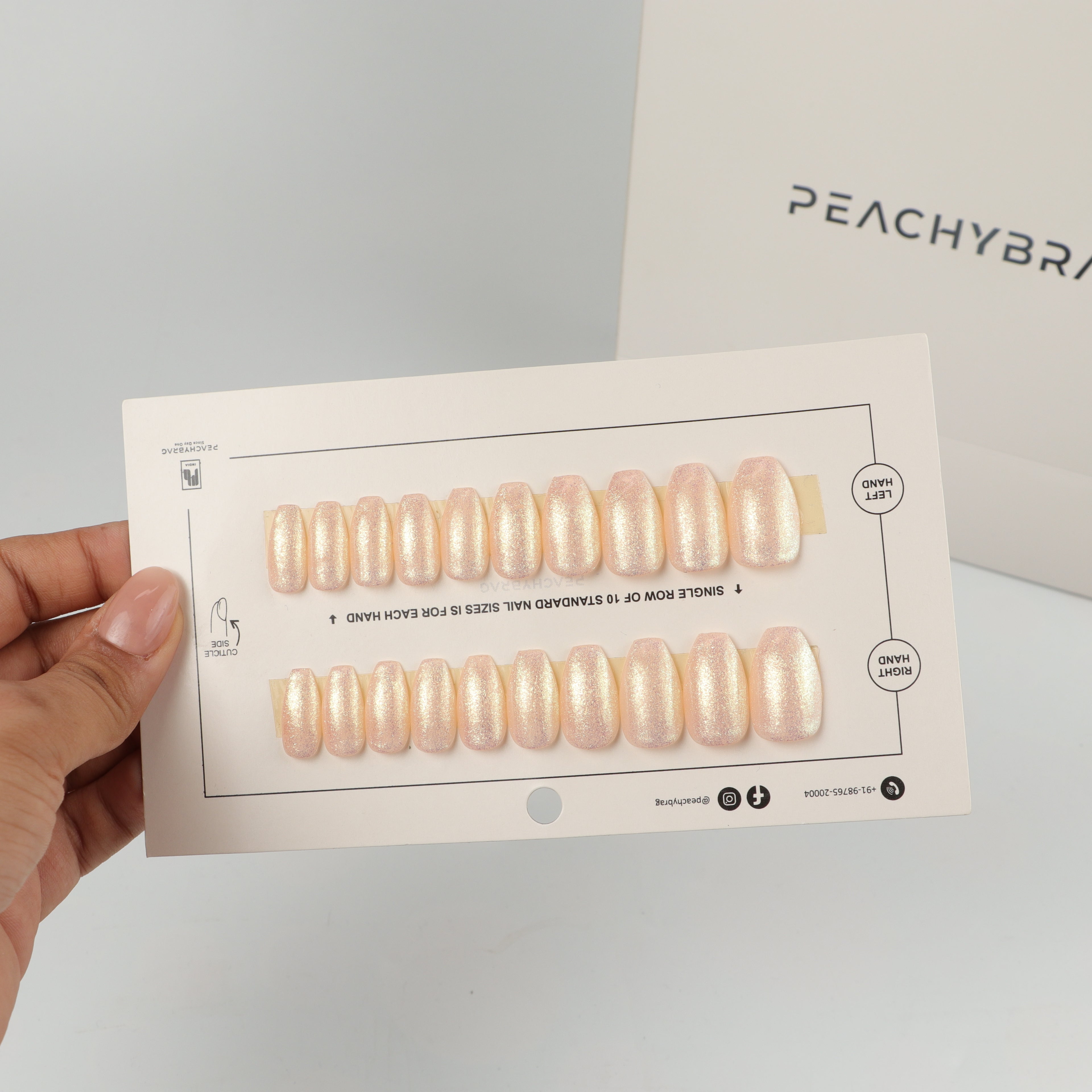Peachy Pearl Nails