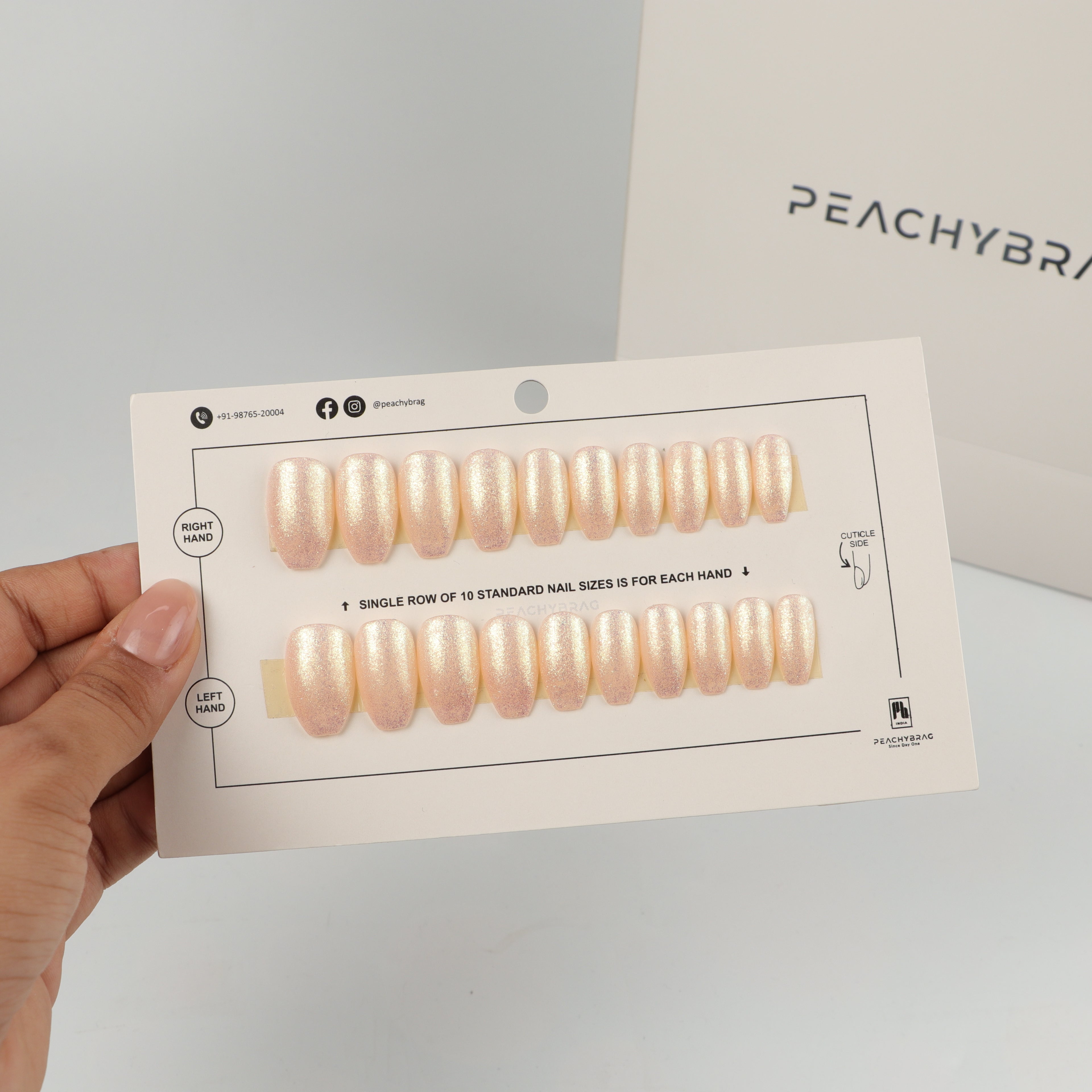 Peachy Pearl Nails