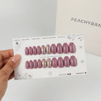 Foil Flash press-on nail set of 20 in standard sizes