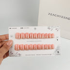 SparkLand Peach press-on nails, premium reusable nail set