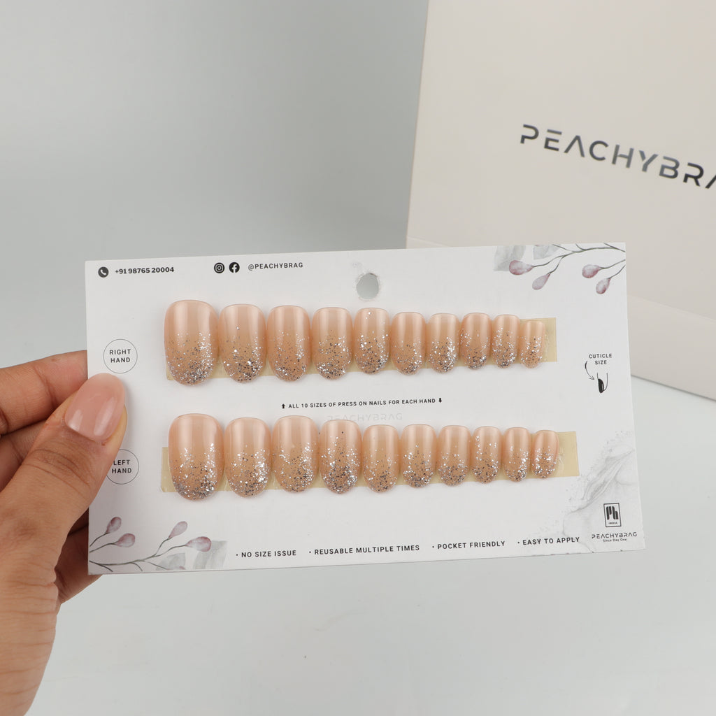 SparkleLand SNUDE press-on nails, premium reusable nail set