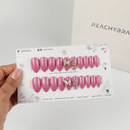 Crystal Fly press-on nails, designer reusable nail set