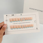 Starfish Blue press-on nails in almond, coffin, oval, round and square shapes