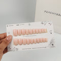 Snow French press-on nails, exclusive reusable nail set