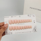 Snow French press-on nails, exclusive reusable nail set