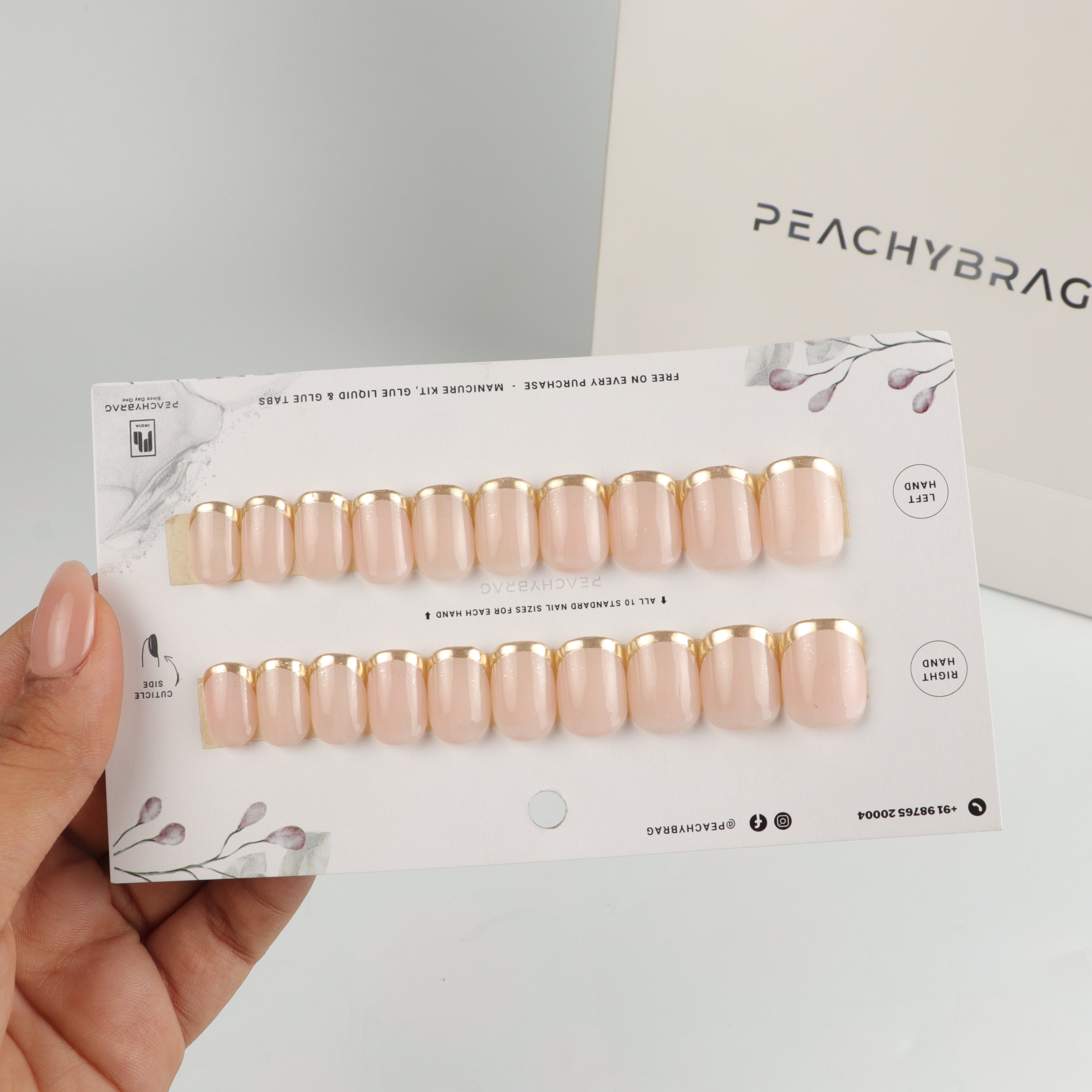 Glow French Nails