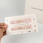 Pearl Affair press-on nail set of 20 in standard sizes