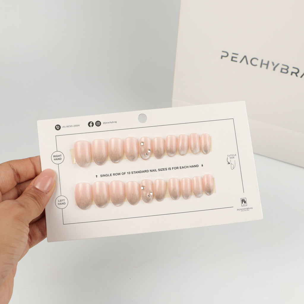 Crystal Cat press-on nails, exclusive reusable nail set