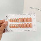 Pastel Wave press-on nail set of 20 in standard sizes