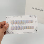 Frozen Swirl press-on nails, exclusive reusable nail set