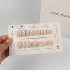 Pastel Picnic press-on manicure set