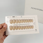 Gem Glam Gold false nails, exclusive press-on design