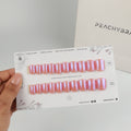 Rosy Chrome Press On Nails
