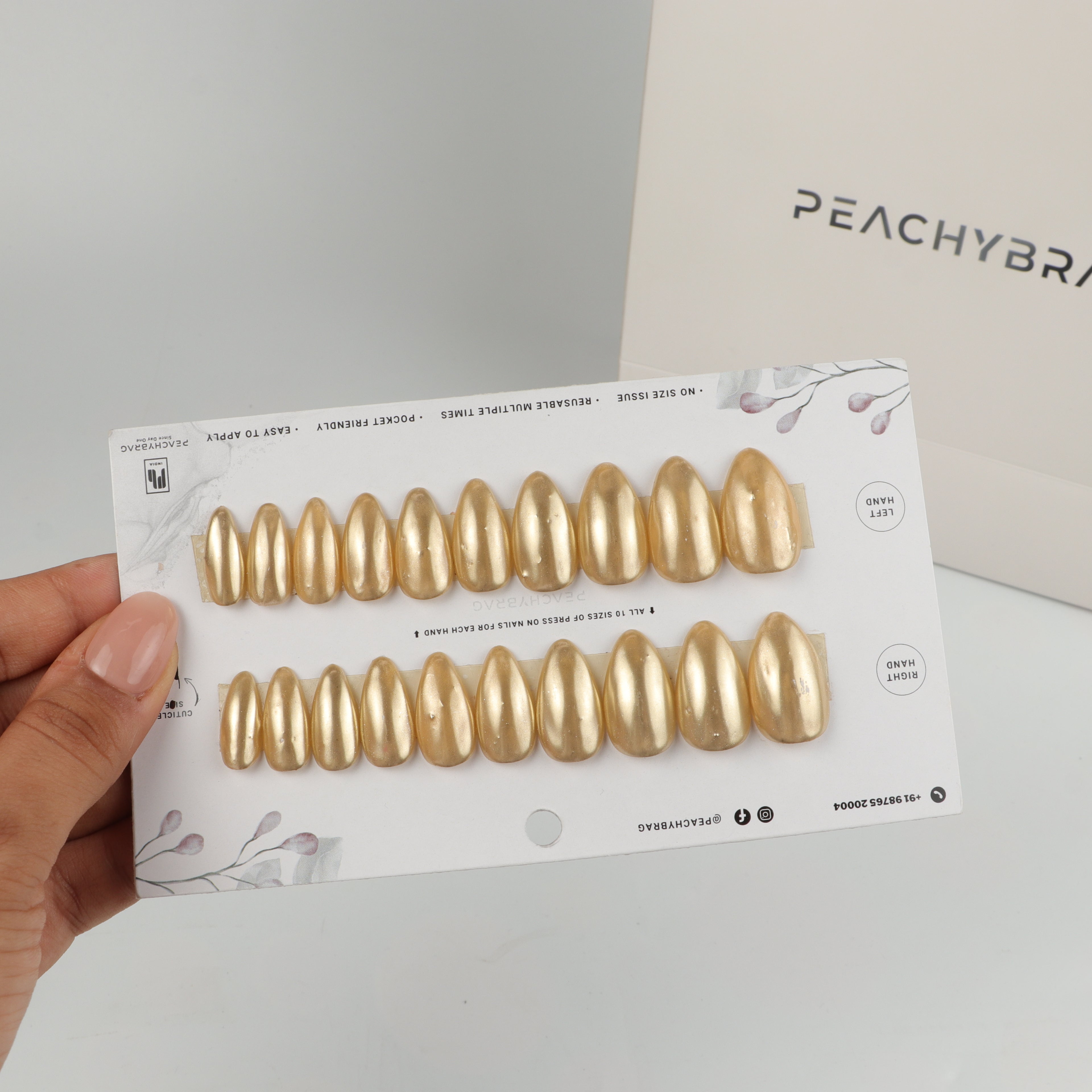 Gold Chrome Nails