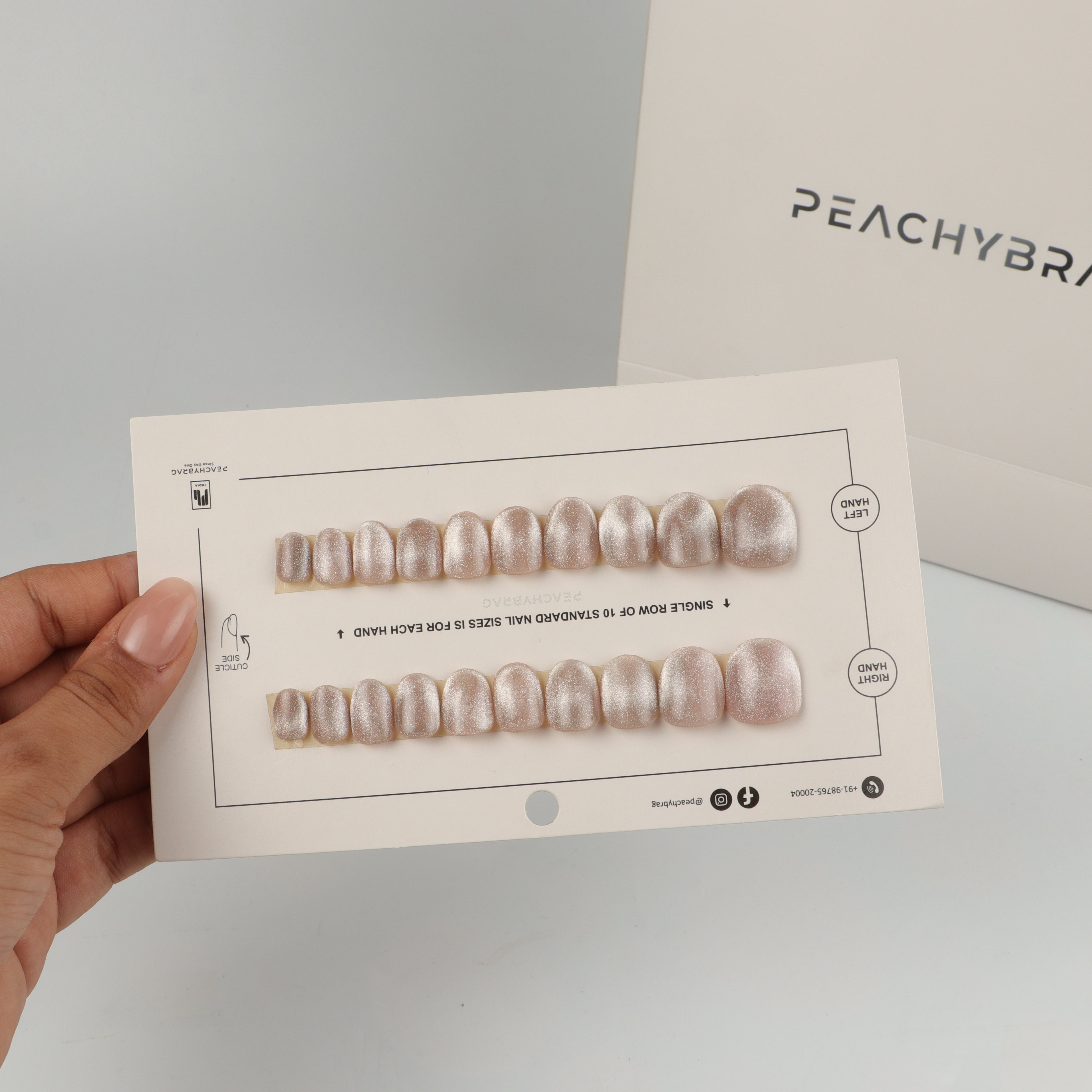 Mocha Mist Cateye Nails
