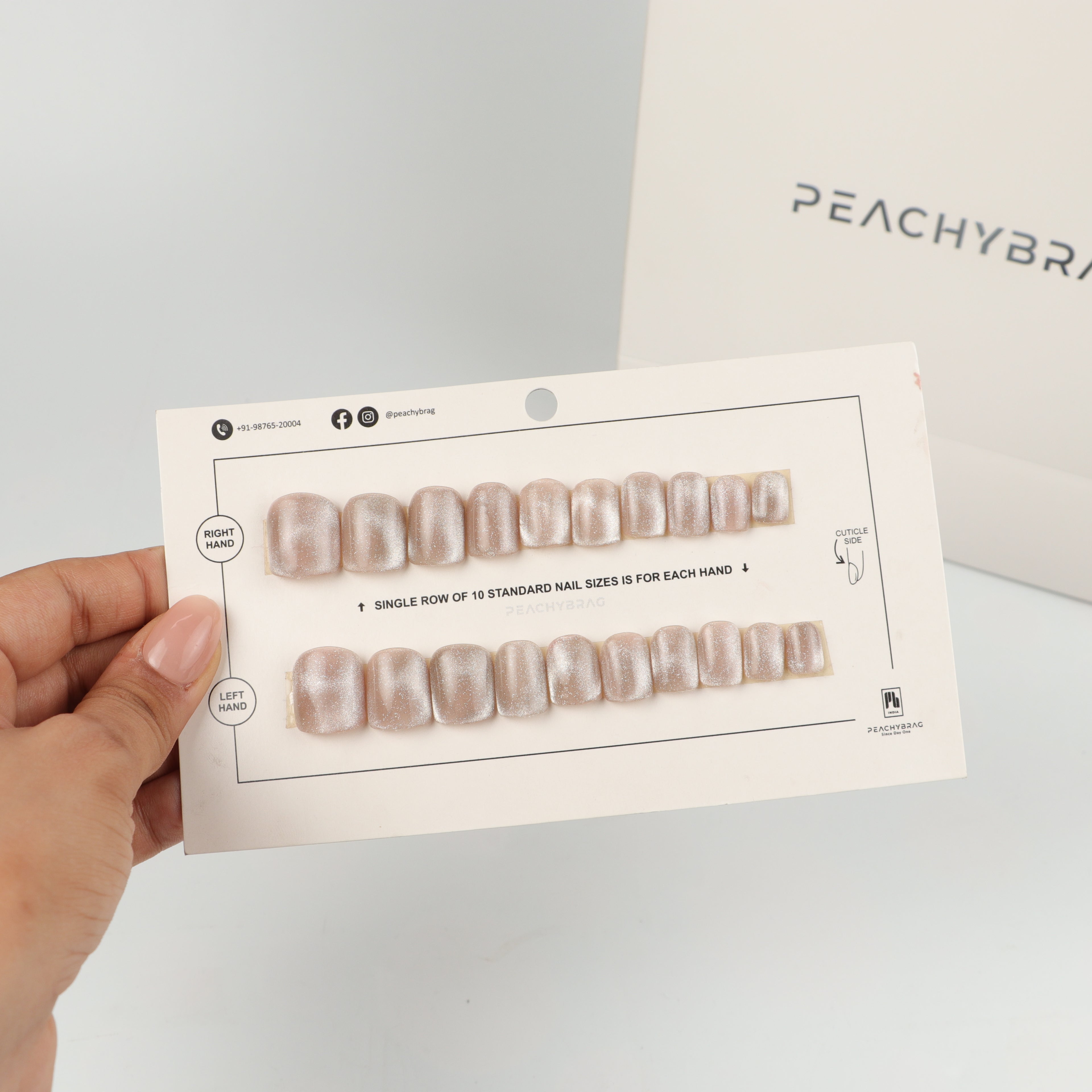 Mocha Mist Cateye Nails