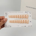 Daisy press-on nail set of 20 in standard sizes