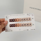 Shades of Autumn press-on nails, premium reusable nail set