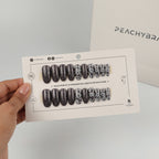 Midnight Rose press-on nails, premium reusable nail set