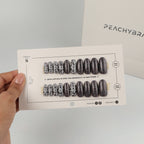 Midnight Rose reusable press-on nails for an at-home manicure