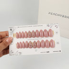 Crystal Peony reusable press-on nails for an at-home manicure
