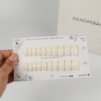 Soft Swirl press-on nail set of 20 in standard sizes