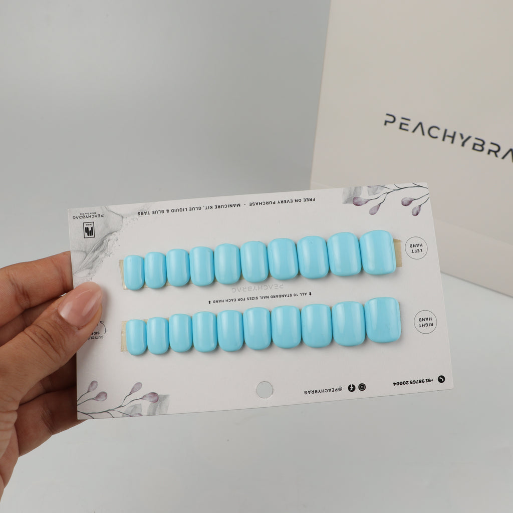 Deep Breathe press-on nails, classic reusable nail set