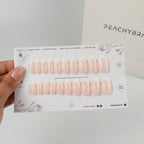 Side Slide press-on nail set of 20 in standard sizes