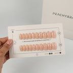 Berry Blossom reusable press-on nails for an at-home manicure