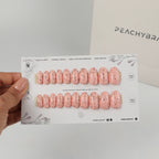 Tropical Speckle reusable press-on nails for an at-home manicure