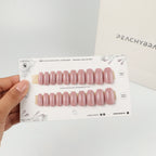 Fame Girl press-on nails in almond, coffin, oval, round and square shapes