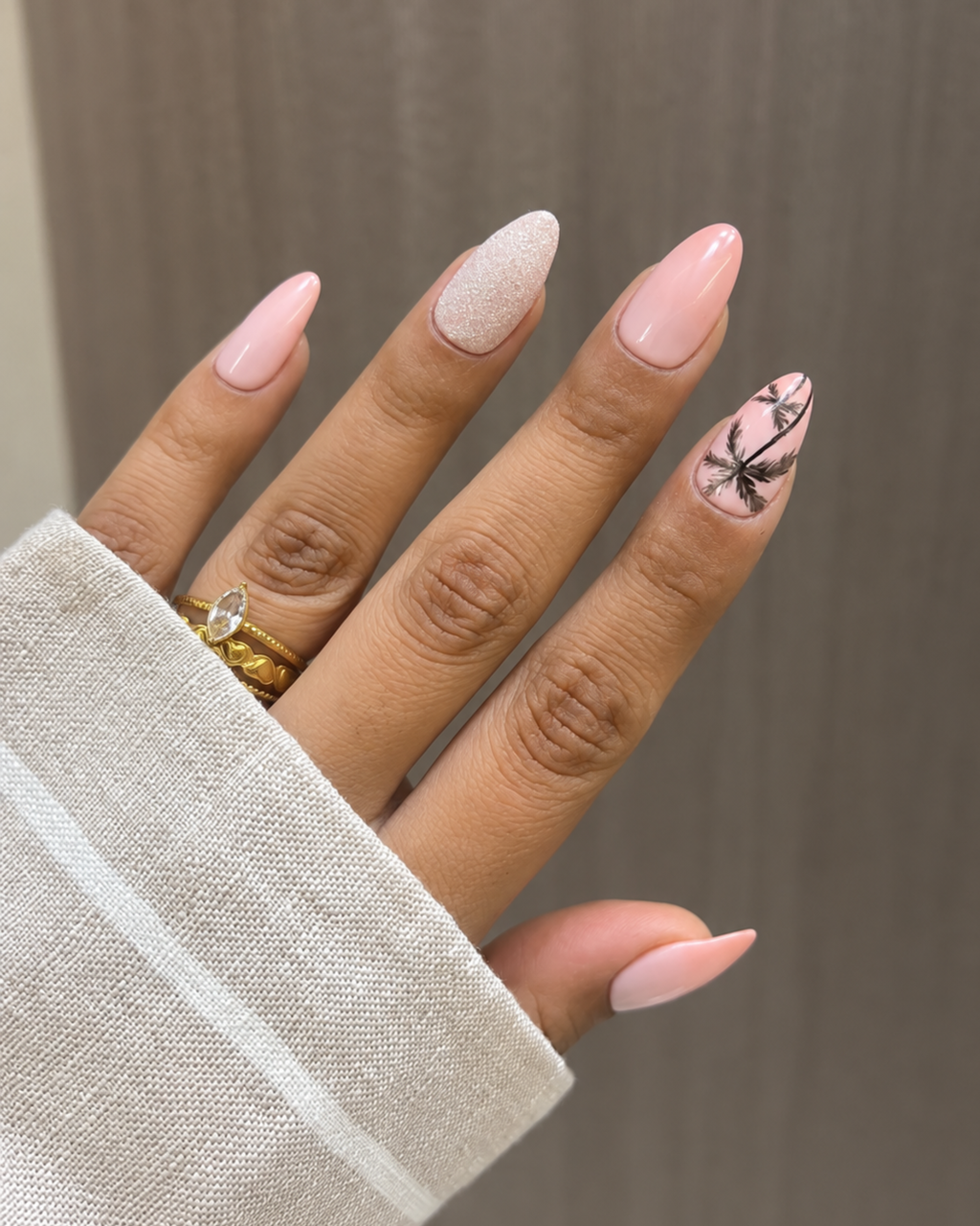Pink Lagoon press-on nail set of 20 in standard sizes