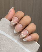 Pearl Whisper press-on nails, exclusive reusable nail set