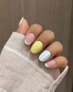 Sunny Squeeze press-on nails, premium reusable nail set