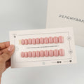 Sweet Pink press-on nails, classic reusable nail set