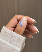 Pastel Picnic fake nails with salon-look finish