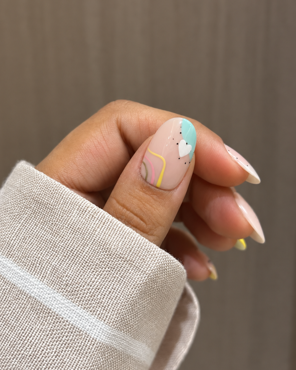 Pastel Picnic reusable press-on nails for an at-home manicure