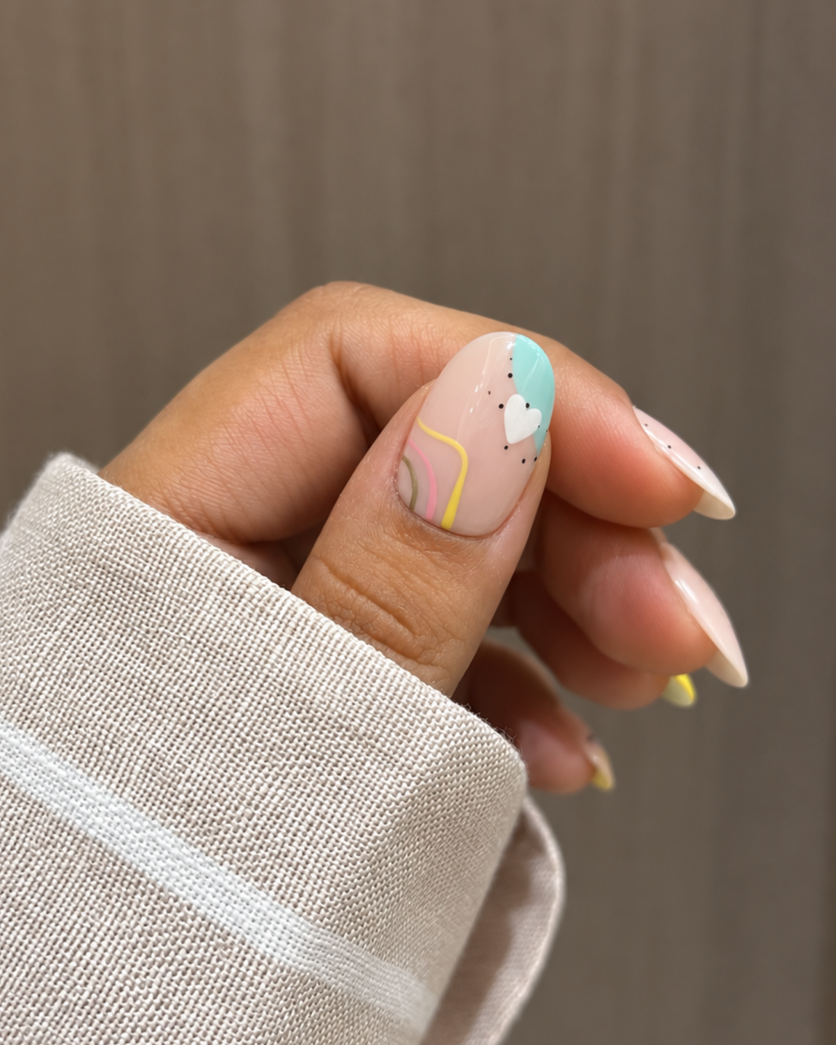 Pastel Picnic reusable press-on nails for an at-home manicure