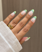 Matcha Green press-on nail set of 20 in standard sizes