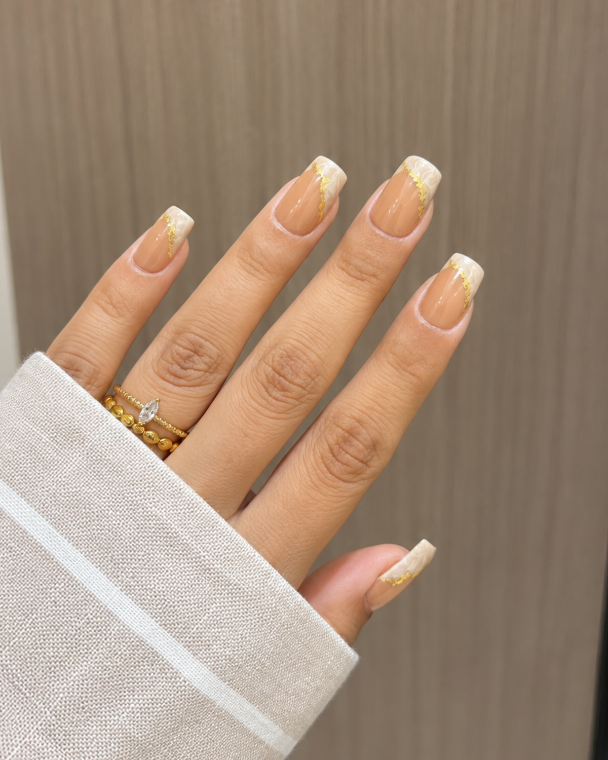 Foil Veil NUDE Nails