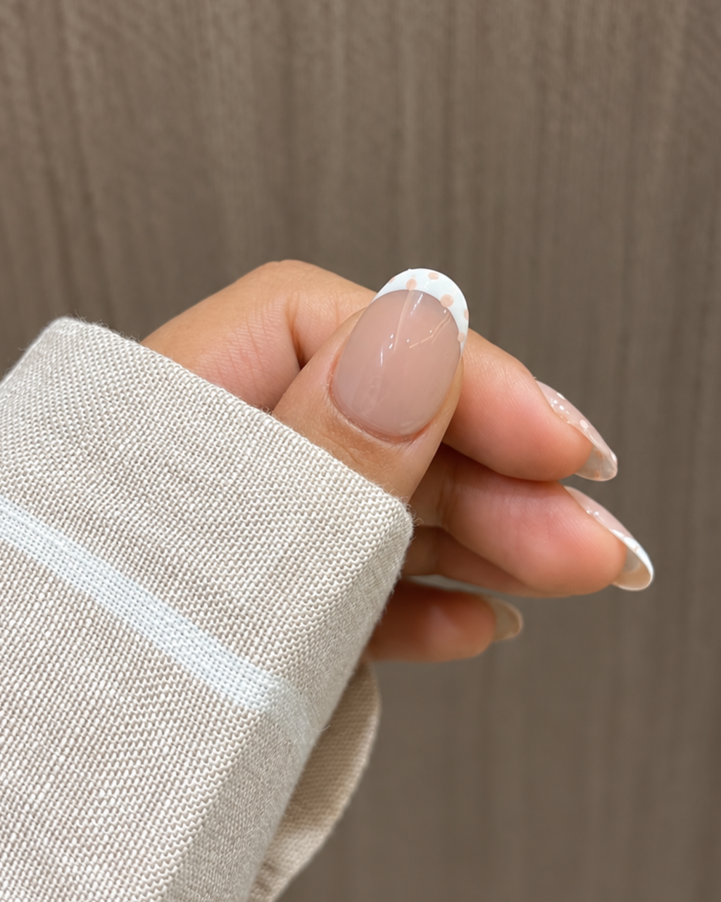 Polka Pookie reusable press-on nails for an at-home manicure