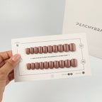 Chocolate Crush reusable press-on nails for an at-home manicure