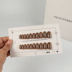 Coffee Date reusable press-on nails for an at-home manicure