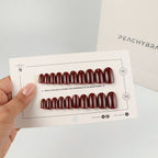 Wild press-on nail set of 20 in standard sizes