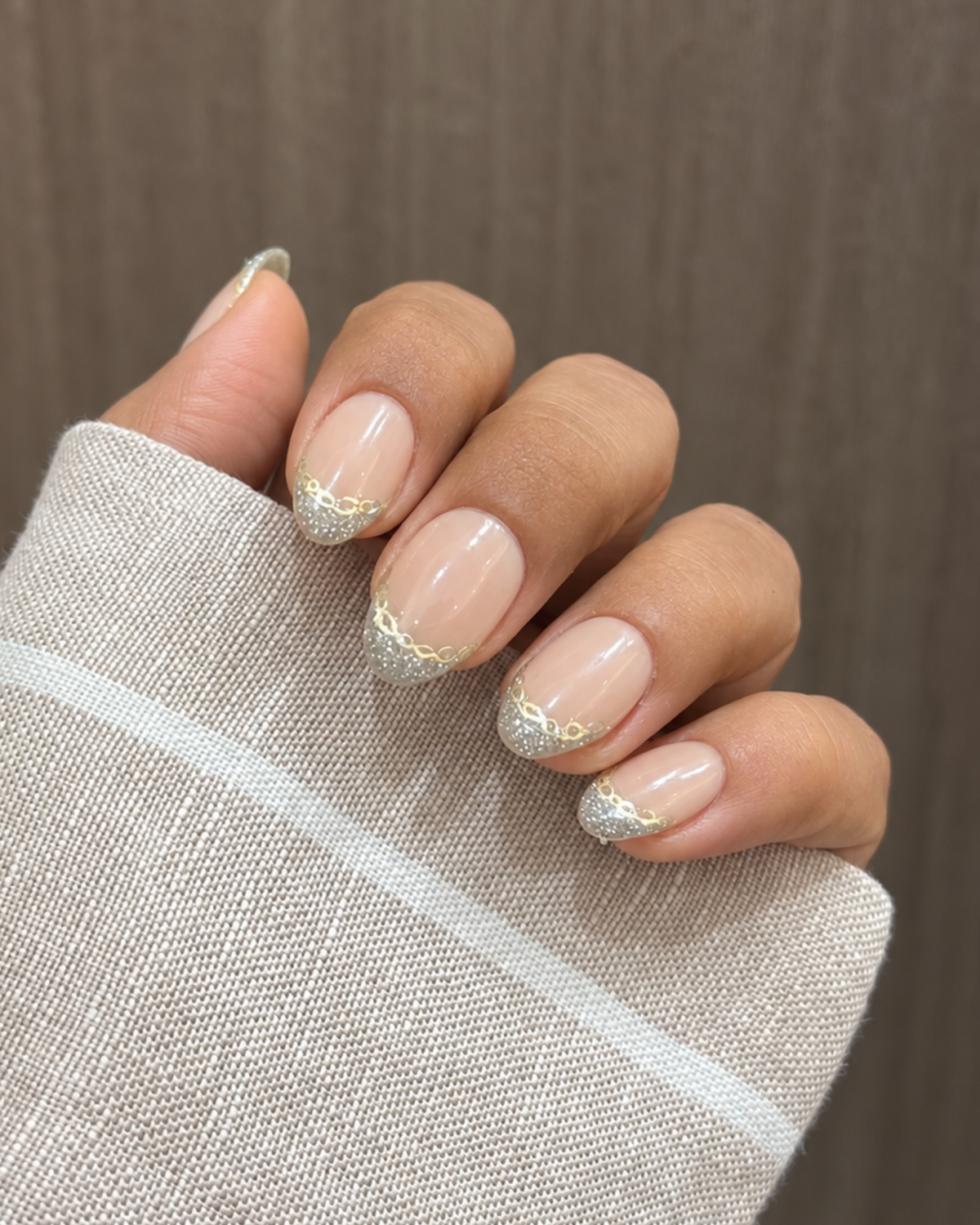 Chain Loop press-on nails, exclusive reusable nail set