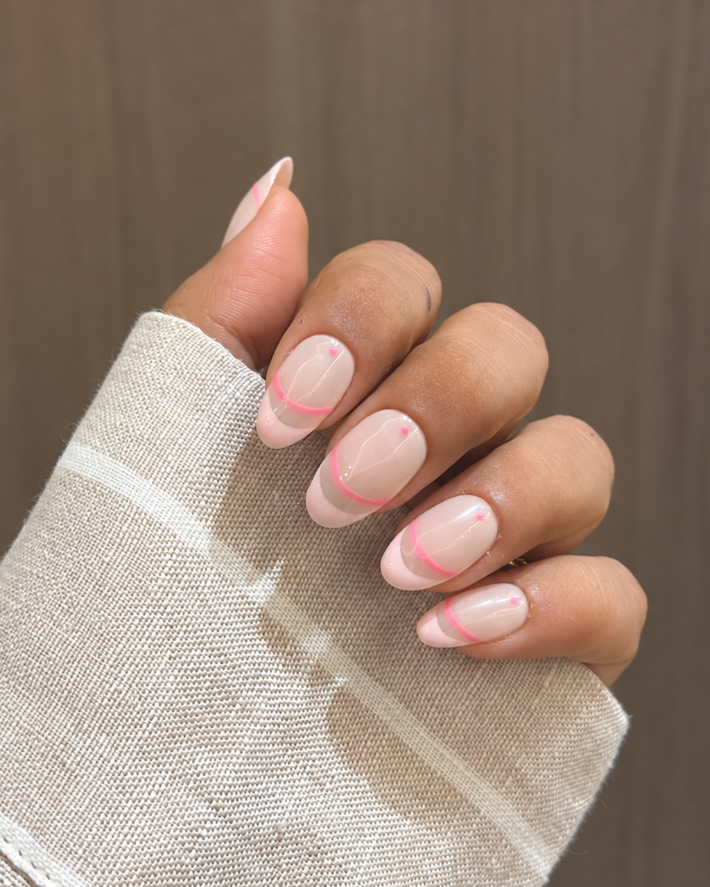 Matcha Pink press-on nails, exclusive reusable nail set