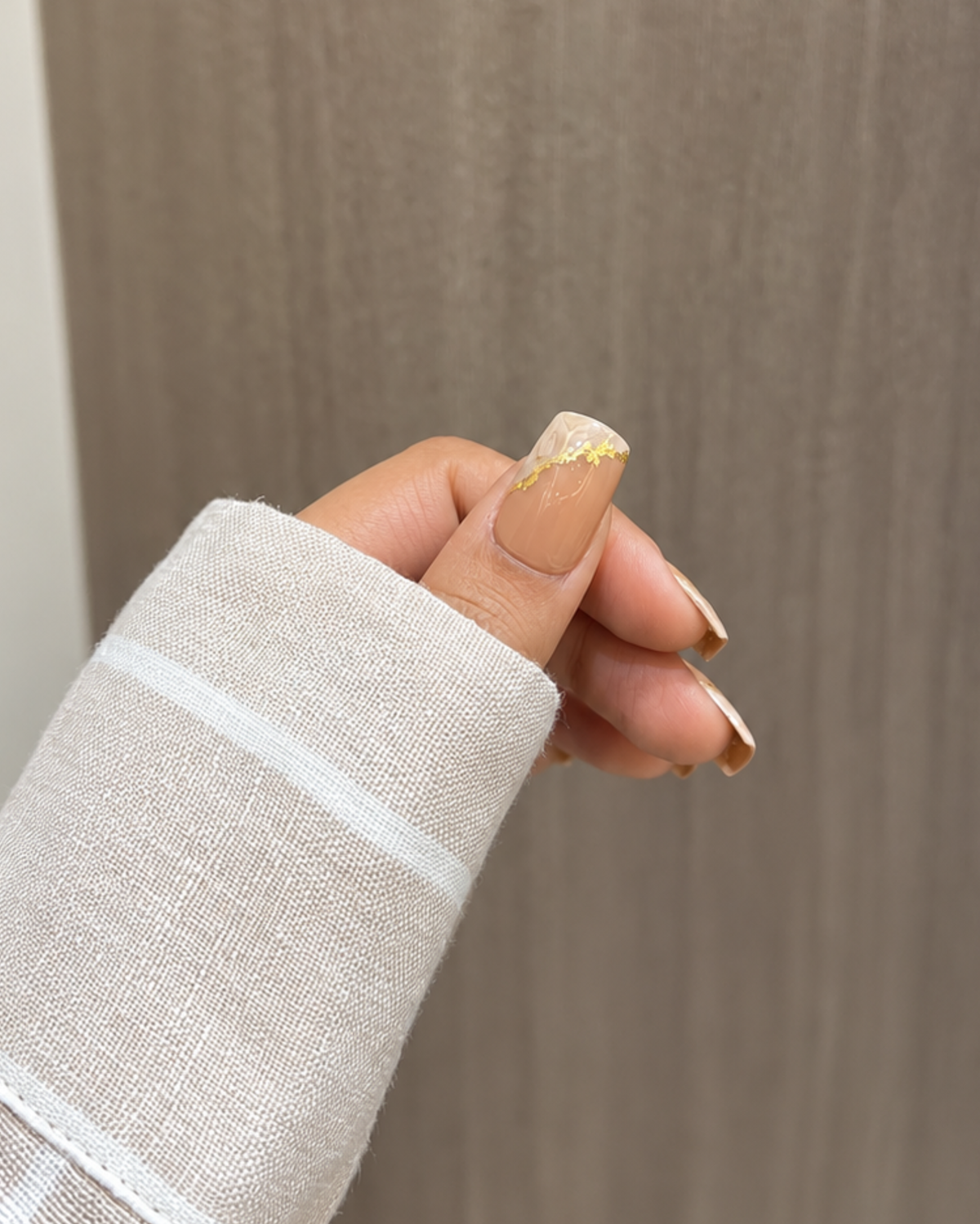 Foil Veil NUDE Nails
