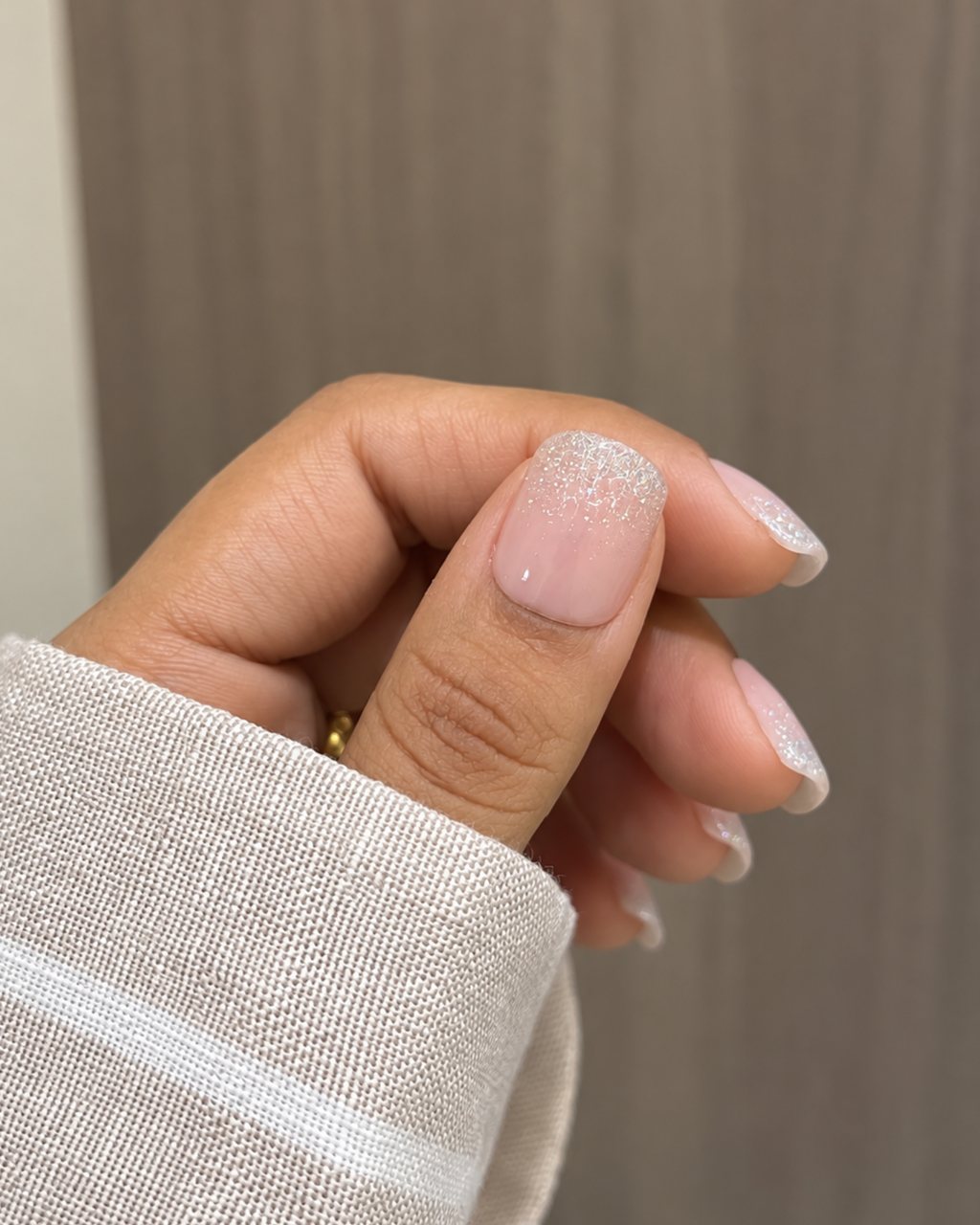FairyLand Pink reusable press-on nails for an at-home manicure