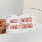 Foil Whisper Pink reusable press-on nails for an at-home manicure