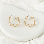 Wavy Hoop Earrings